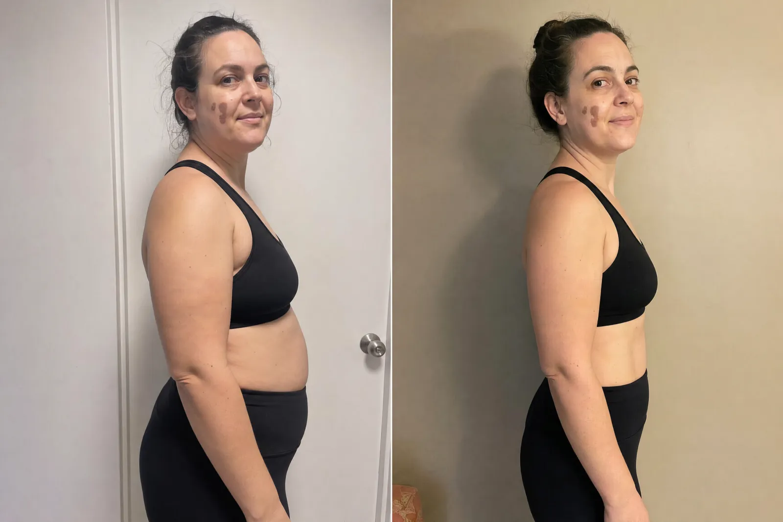 Patient before and after